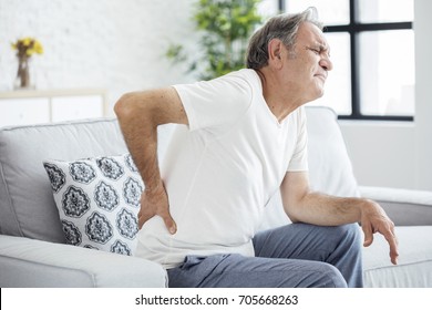 Old Man With Back Pain