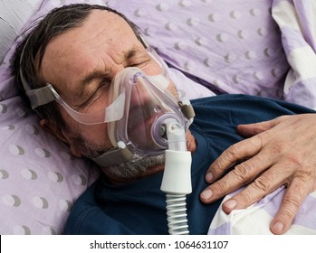 Old Man Hospital Cipap Therapy Oxygen Stock Photo 1064631107 | Shutterstock