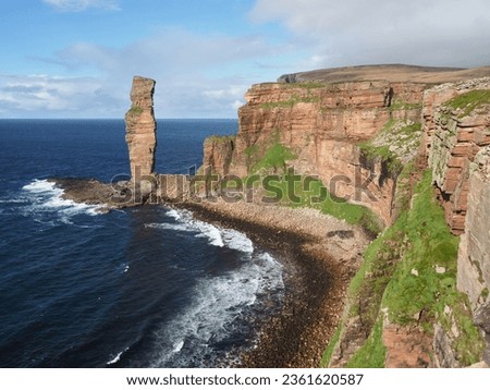 The Old Man of Hoy, a sea stack on Hoy, part of the Orkney Islands