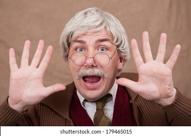 Old Man With Jazz Hands