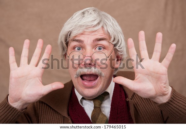 Old Man With Jazz\
Hands