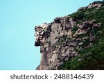 Old Man of the Mountain also called The Great Stone Face or The Profile

Cannon Mountain, Franconia, New Hampshire, USA.        August