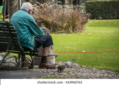 old man in the square