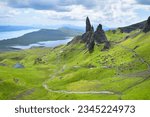 Old Man of Storr impressive landscape, Isle of Skye landmark, Scotland, UK, Europe