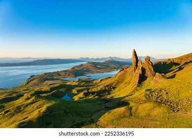 Old Man of Storr rock formation on Isle of Skye, Scotland