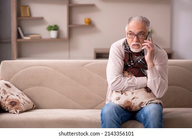 Old Man Suffering At Home