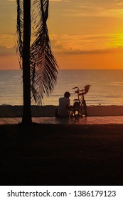 The Old Man Watching The Sun Rise