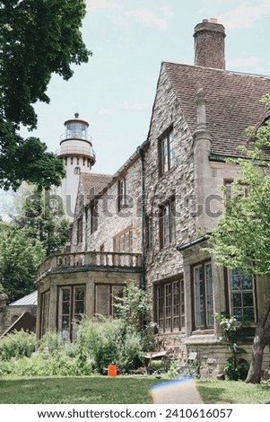 Old Manor house at the Evanston, Illinois Lighthouse