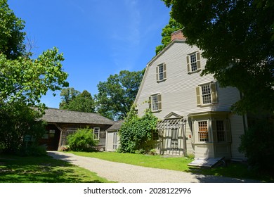 The Old Manse In Minute Man National Historical Park, Concord, Massachusetts MA, USA. This Building Was Built For William Emerson.