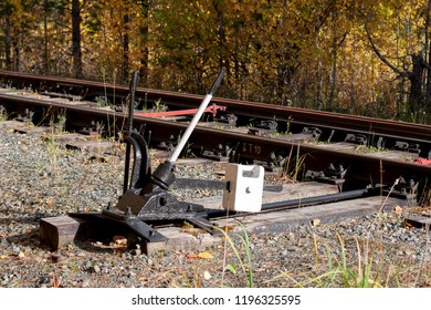 Old Manual Railroad Points Switch Stock Photo (edit Now) 1196325595