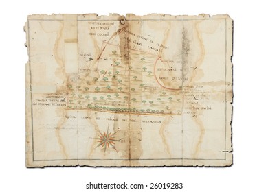 Old Map From The 18th Century