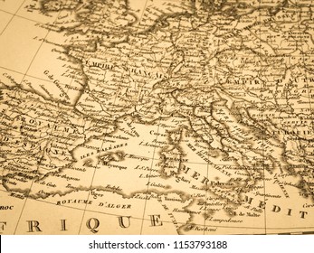 Old Map Of Europe