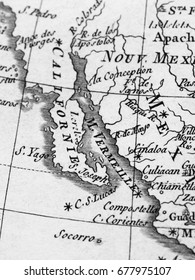 Old Map Mexico