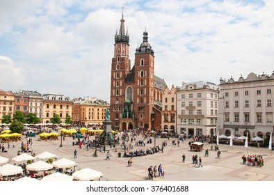 Old Market In Cracow, Poland