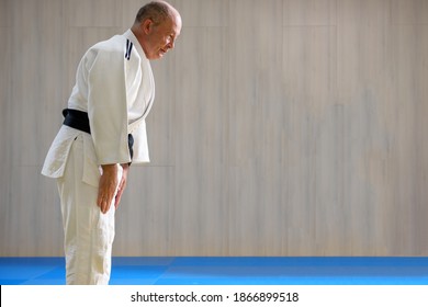 Old Martial Art Sensei Bowing