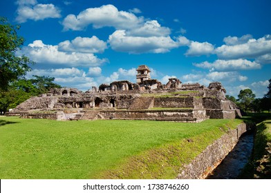 Old Mayan City Ruins In Mexico