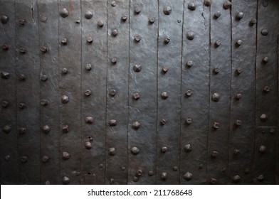 Old Medieval Metal Gate Background