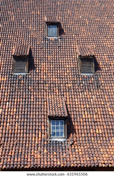 Old Medieval Roof Dormers Gdansk Poland Stock Photo Edit Now
