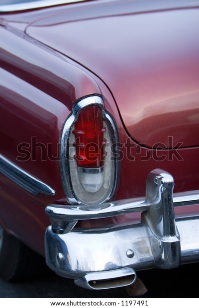 Old mercury car\
rear