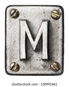 Old Metal Alphabet Letter M
