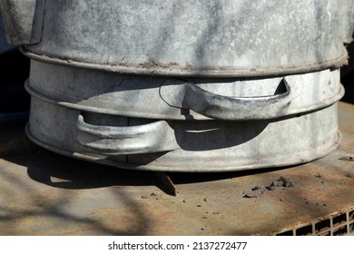 Old Metal Bucket With A Handle