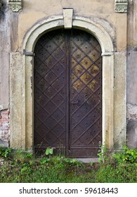 Old Metal Church Door