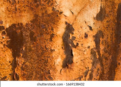  old metal iron rust background and texture. Corroded white metal background.   metal surface with streaks of rust.