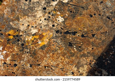 Old Metal Rustic And Dirty Work Desk, Abstract Texture