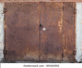 Old Metal Warehouse Door, Hangar