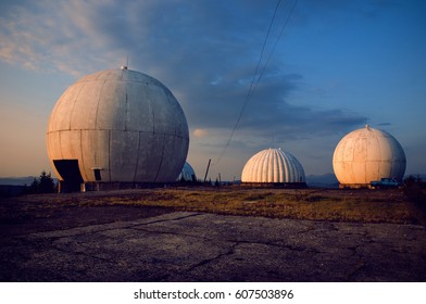 The Old Military Facility Is A Tracking System. Radar Base.