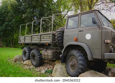 In An Old Military Truck 