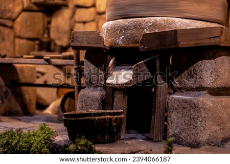 Old mill for grinding corn and making flour.