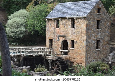 Old Mill In Little Rock Arkansas, Grist Mill Replica