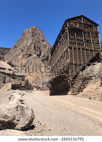 Old mining structure in Creed, Colorado