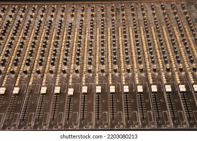 Old Mixing Table, Which Was Used For Cinema And Television