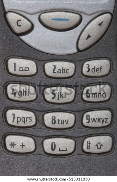 old phone keypad