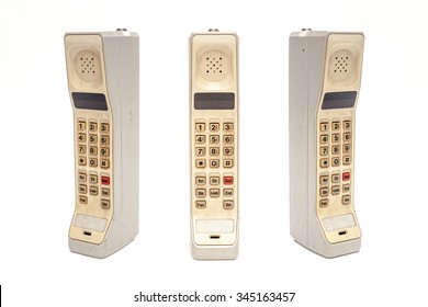 Old Mobile Phone on white background.