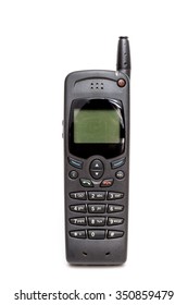 Old Mobile Phone on white background. 