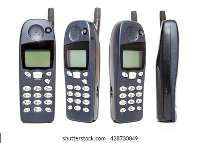 Old Mobile Phone on white background.
