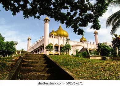 The Old Mosque In The Old Town Of Kuching, Sarawak.