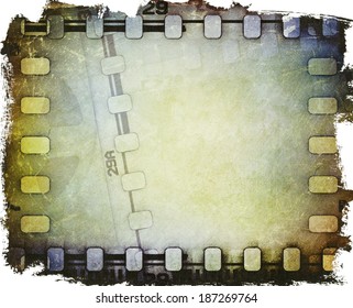 Old motion picture film reel with film strip - Powered by Shutterstock