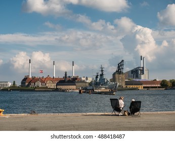 Old Naval Station In Copenhagen Harbor In Denmark