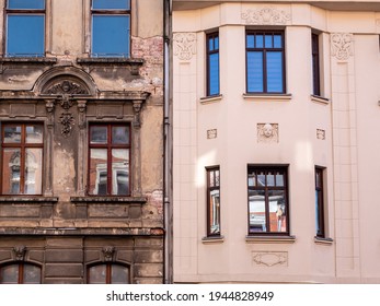 Old and new architecture house