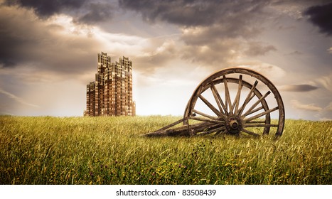 The old and new world - Shutterstock ID 83508439