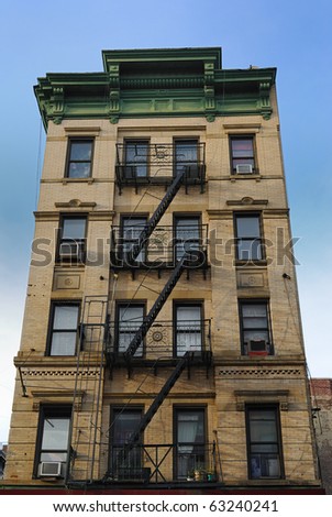 Old new York CIty tenement architecture