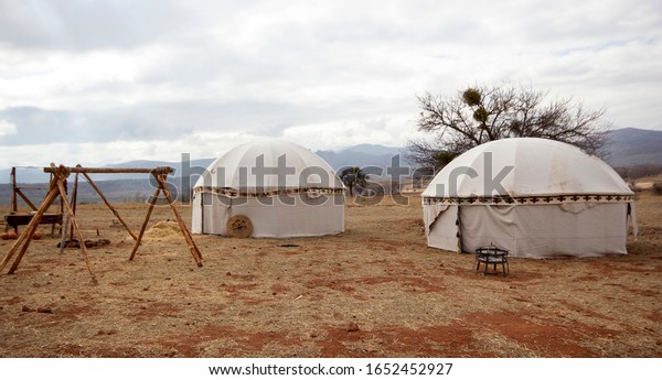 Old Nomadic\
Turkish Tents. Nomadic\
People.