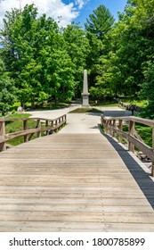 Old North Bridge In Concord, Massachusetts.