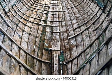 Old Nostalgic Wooden Hull Frame