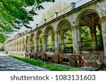 The old and now abandoned mental institution of Collegno, Italy. HDR effect.