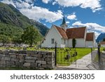 Old Olden Church in Olden Norway